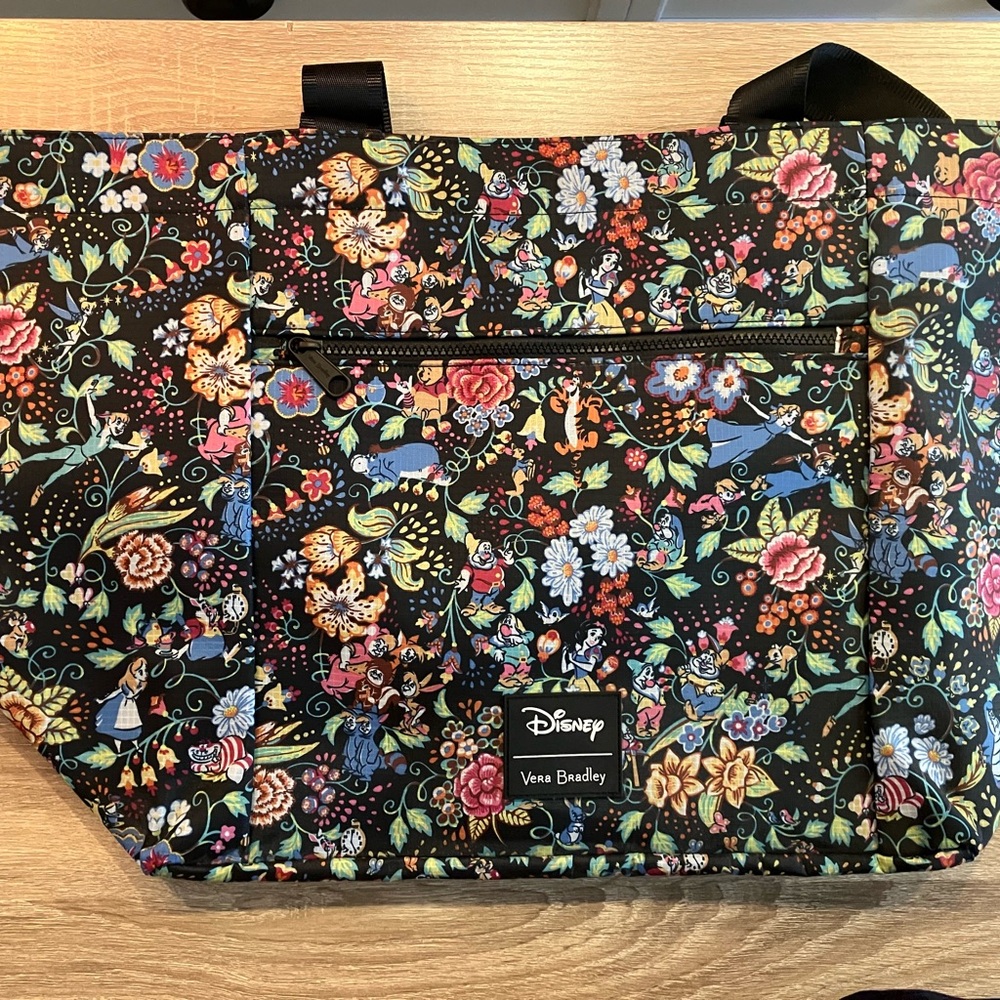 Vera Bradley Disney Classics on the Green Floral Tote Bag